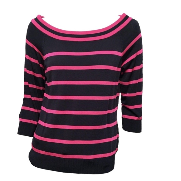 Lauren Ralph Lauren Tops - LAUREN Ralph Lauren Pink Blue Striped Knit Top